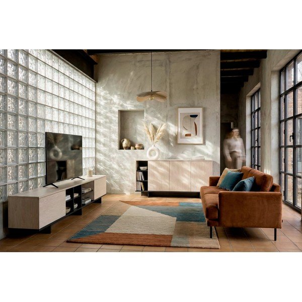 Czarna szafka pod TV 230x44x36 cm Cequoia – Marckeric-image-1