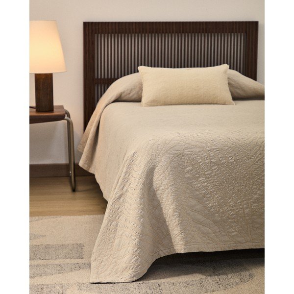 Narzuta żakardowa w kolorze kości słoniowej 240x260 cm Zenti – Kave Home-image-4