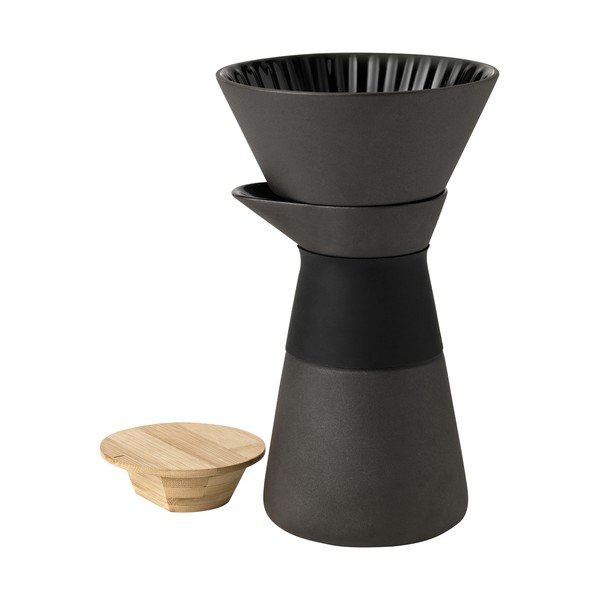 Czarna kamionkowa kawiarka 600 ml Theo – Stelton