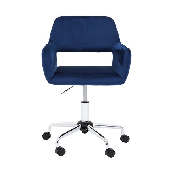 Niebieskie tapicerowane krzesło biurowe Brent – Premier Housewares-image-2