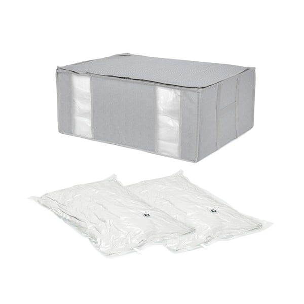 Tekstylny usztywniany pojemnik próżniowy do przechowywania ubrań Boston – Compactor-image-2