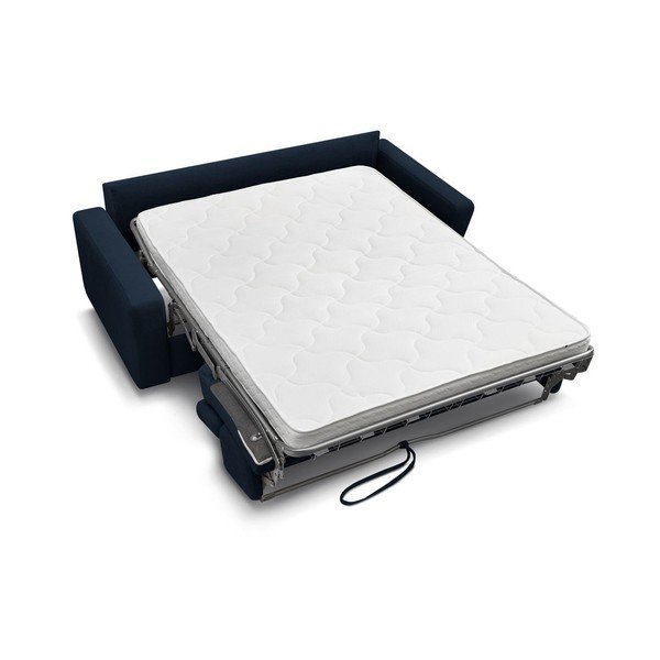 Ciemnoniebieska rozkładana sofa 195 cm Monaco – Bobochic Paris-image-4