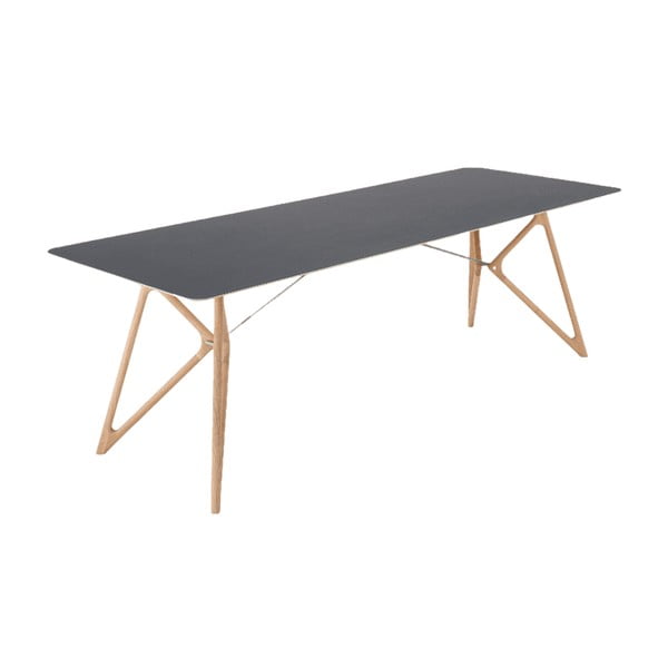 Stół z litego drewna dębowego 240x90 cm Tink – Gazzda