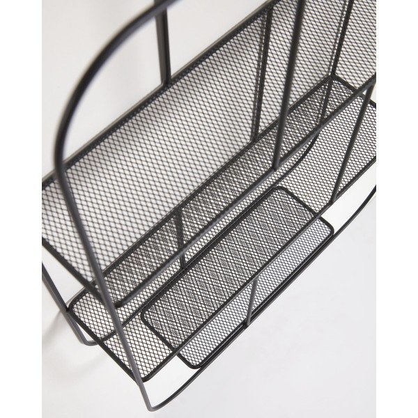Czarny metalowy regał Kave Home Veneranda, 42x60 cm-image-2