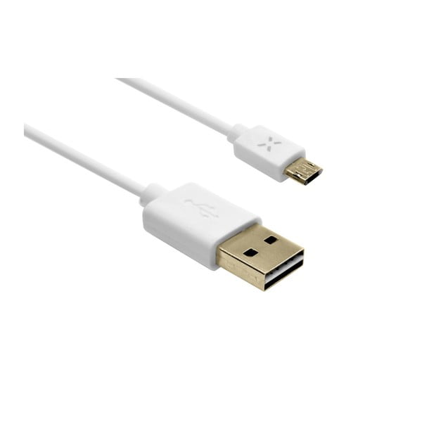 Biały
  obustronny kabel USB Fixed TO microUSB ze złączem microUSB, 1m