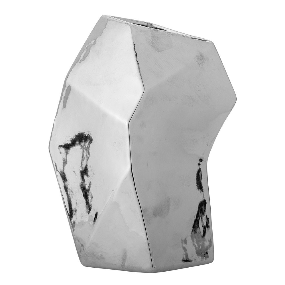 Kamionkowy wazon w kolorze srebra (wysokość 23 cm) Dimona – Bloomingville