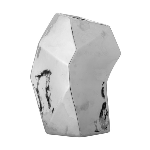 Kamionkowy wazon w kolorze srebra (wysokość 23 cm) Dimona – Bloomingville