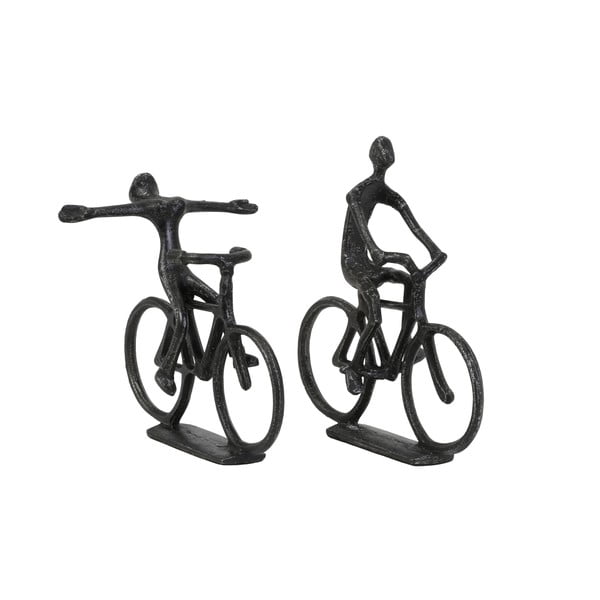 Metalowe figurki zestaw 2 szt. 22 cm Cyclists – Light & Living