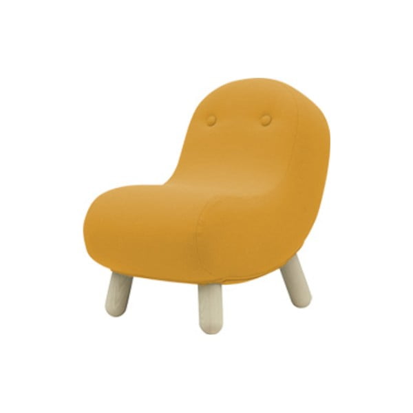 Żółty fotel Softline Bob Eco Cotton Yellow