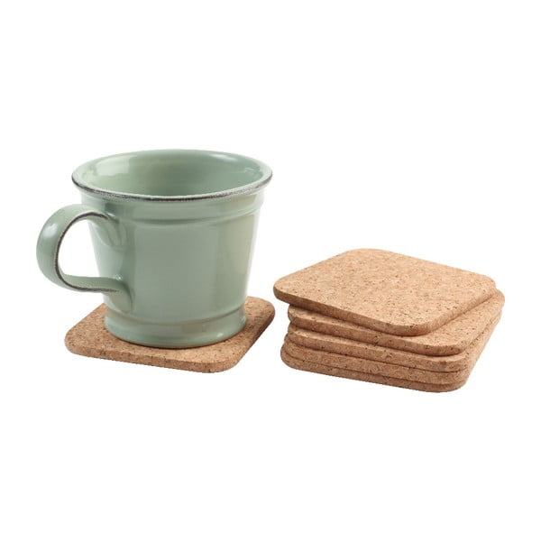 Zestaw 4 kwadratowych korkowych podkładek T&G Woodware Coasters
