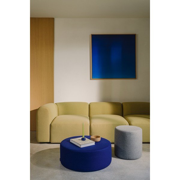 Niebieski wełniany puf Folk – noo.ma-image-2