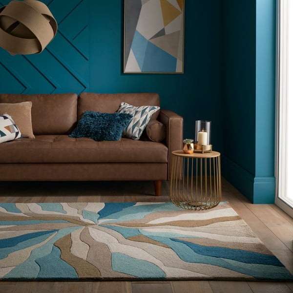 Turkusowy dywan 170x120 cm Zest Infinite – Flair Rugs-image-1