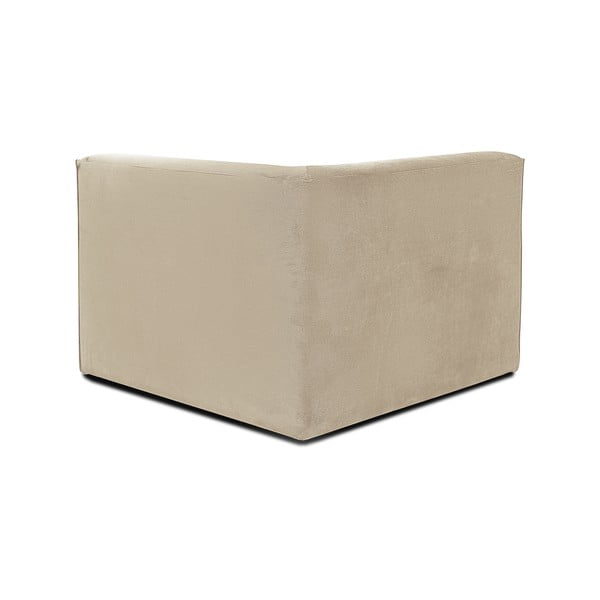 Beżowy narożny moduł sztruksowej sofy Scandic Sting-image-3