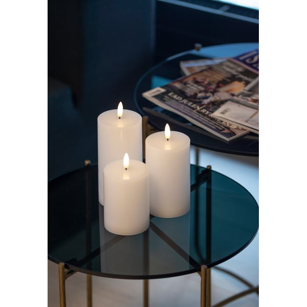 Świeczki LED zestaw 3 szt. (wysokość 15 cm) Sille Exclusive – Sirius-image-1