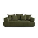 Zielona sofa z tkaniny szenilowej 237 cm Whesley – Bobochic Paris