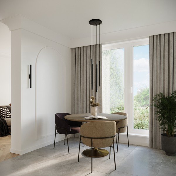 Czarna metalowa lampa wisząca ø 25 cm Fideus – Sollux-image-3