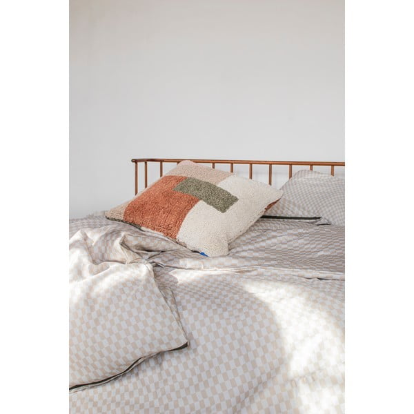 Beżowa pościel dwuosobowa z satyny bawełnianej 200x220 cm Mini – Mette Ditmer Denmark-image-3