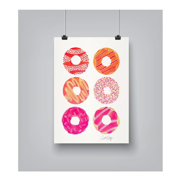 Plakat Americanflat Dozen Donuts by Cat Coquillette, 30x42 cm