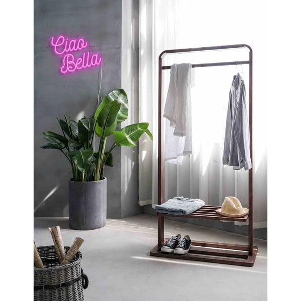 Różowa ścienna dekoracja świetlna Candy Shock Ciao Bella, 40x28,5 cm-image-1