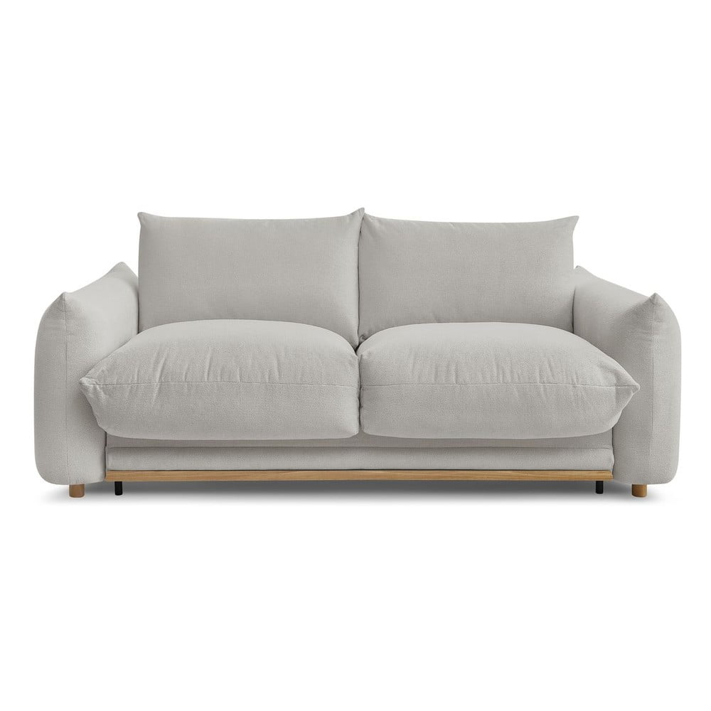 Jasnoszara rozkładana sofa 234 cm Ernest – Bobochic Paris