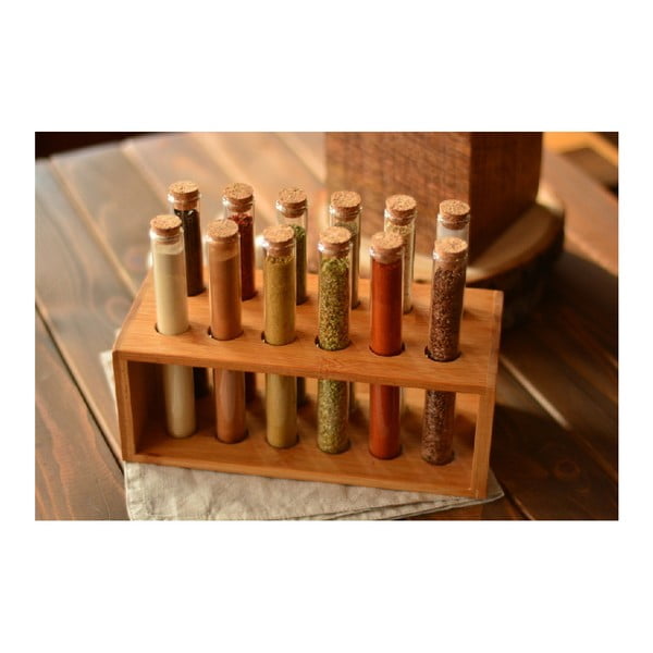 Zestaw 12 probówek i stojaka Bambum Vanilla-image-4