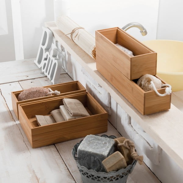 Pojemnik bambusowy Compactor Woody, 30x15x6,35 cm-image-2