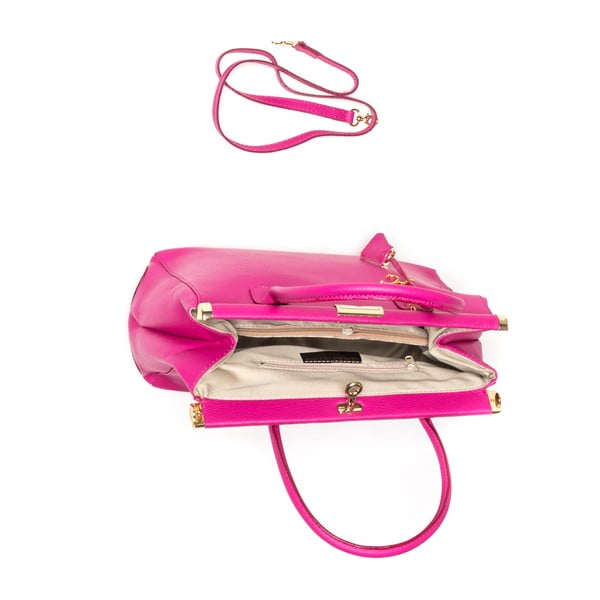 Skórzana torebka Renata Corsi 1012 Fuchsia-image-3