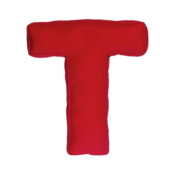 Poduszka w kształcie litery T, czerwona