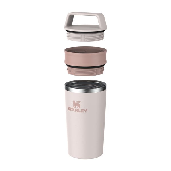 Jasnoróżowy kubek termiczny ze stali nierdzewnej 350 ml Café-To-Go Rose Quartz – Stanley-image-3
