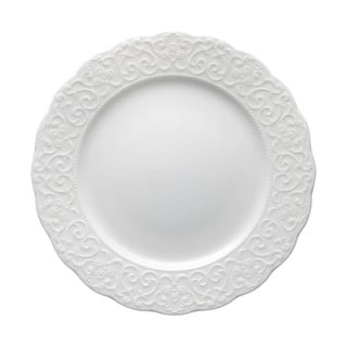 Biały porcelanowy talerzyk deserowy Brandani Gran Gala, ø 21 cm