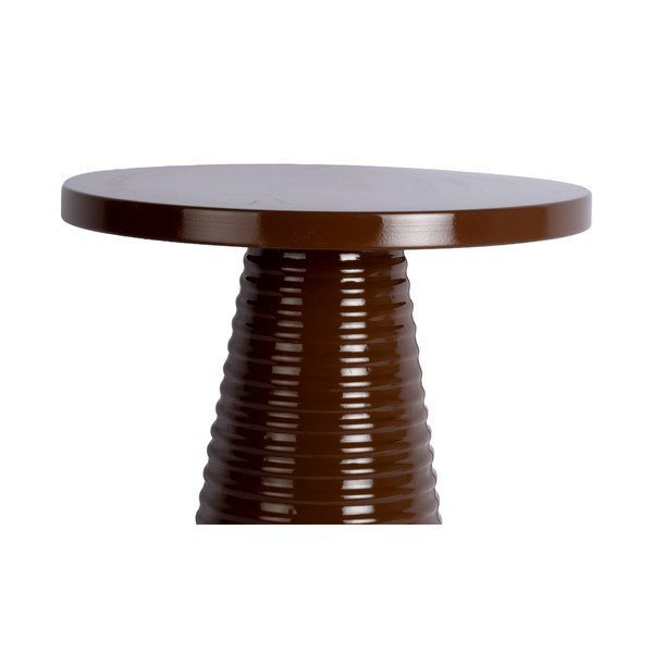 Metalowy okrągły stolik ø 40 cm Catania Ribbed – Leitmotiv-image-2