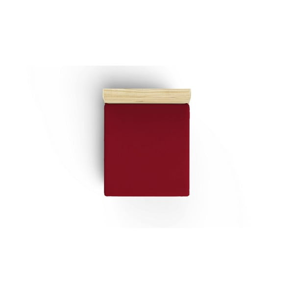 Czerwone bawełniane prześcieradło z gumką 160x200 cm – Mijolnir