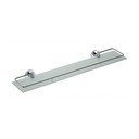 Mosiężna półka łazienkowa w kolorze srebra Sapho X-Round, szer. 60 cm