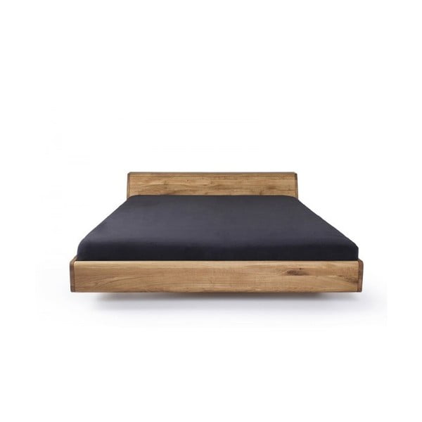Łóżko z woskowanego drewna dębowego Mazzivo Lugo, 120x220 cm