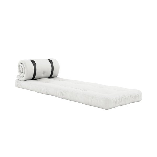 Biały fotel rozkładany odpowiedni na zewnątrz Karup Design OUT™ Buckle Up White-image-1