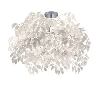 Biała lampa wisząca Trio Pendant Leavy, wys. 73 cm