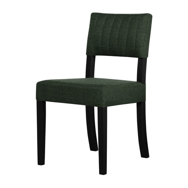 Zielone krzesło z czarnymi nogami Ted Lapidus Maison Néroli