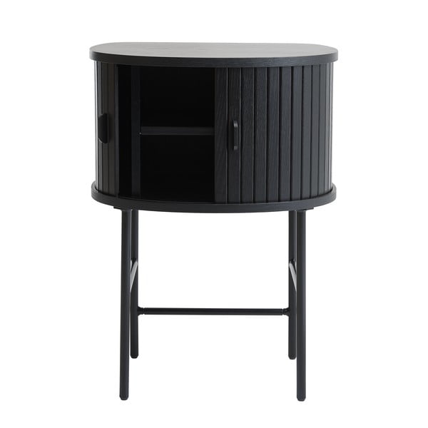 Czarna szafka nocna Nola – Unique Furniture-image-2