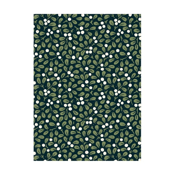 5 arkuszy papieru do pakowania prezentów eleanor stuart Mistletoe, 50x70 cm