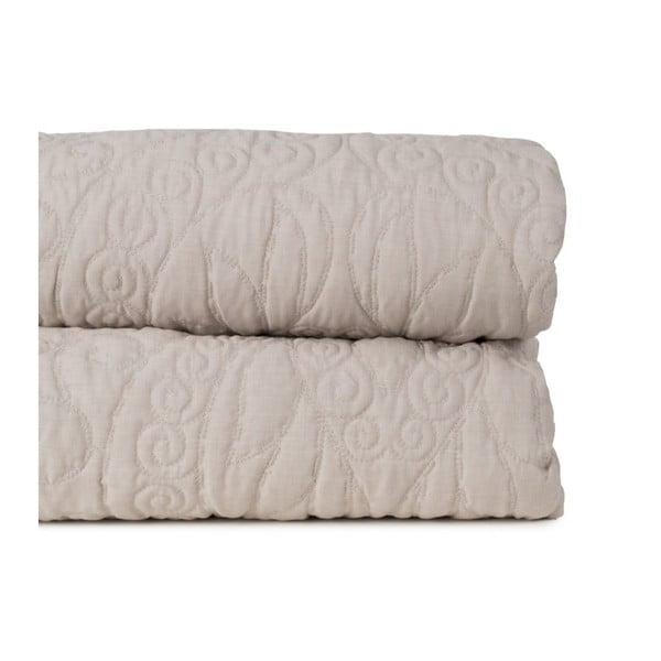 Beżowa narzuta pikowana 180x260 cm – Ixia