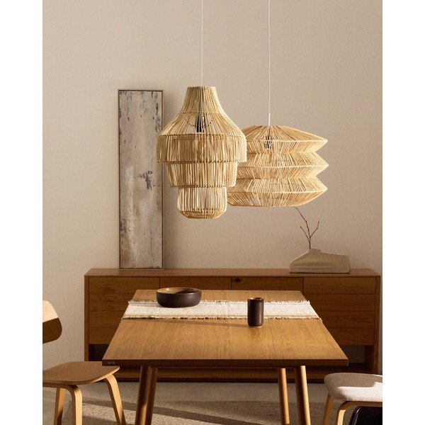 Rattanowy abażur w naturalnym kolorze ø 38 cm Janoa – Kave Home-image-1