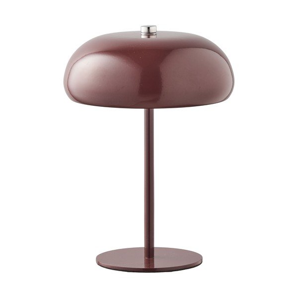 Bordowa metalowa lampa stołowa (wysokość 23 cm) Margate – House Nordic