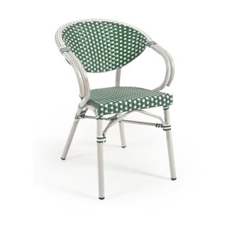 Zielono-białe krzesło zewnętrzne Kave Home Marilyn