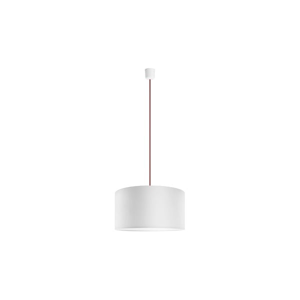 Lampa wisząca Tres 40 cm, czerwona/biała