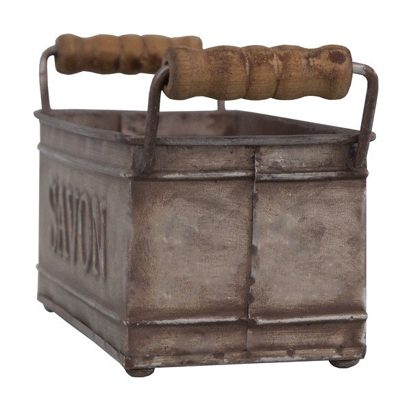 Ciemnoszara metalowa mydelniczka – Antic Line-image-1