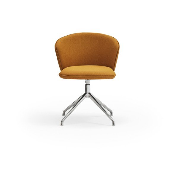 Musztardowe tapicerowane fotele jadalniane zestaw 2 szt. Add – Teulat-image-1