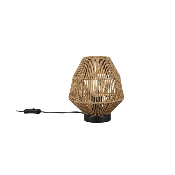 Brązowa lampa stołowa (wys. 20 cm) Miki – Trio
