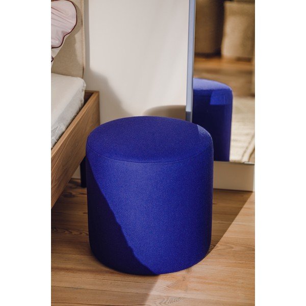 Niebieski wełniany puf Folk – noo.ma-image-3