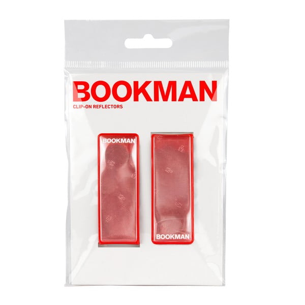 Czerwony magnetyczny klips odblaskowy Bookman