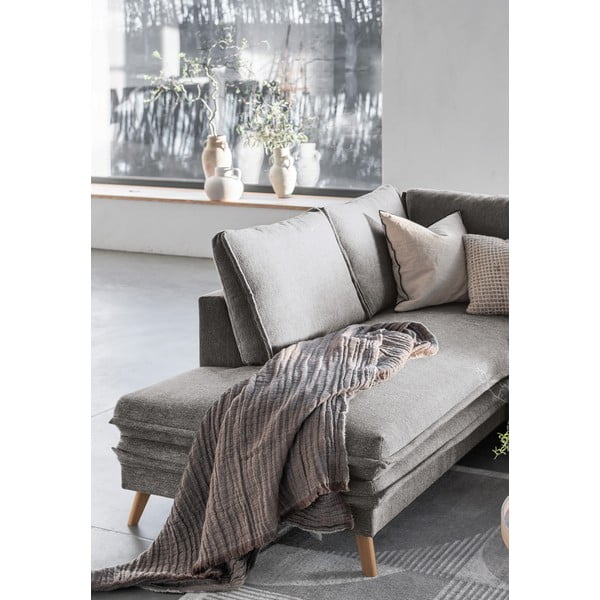 Szary rozkładany narożnik (lewostronny) Charming Charlie – Miuform-image-4